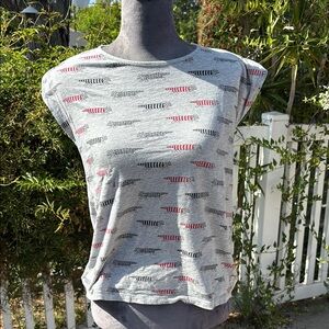 Uniqlo Lina Larsen designed Girls’ Capped Sleeve T-Shirt, Size 11-12